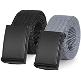 JASGOOD 2 Pack Boy's Canvas Belts Kids Strap Web belts for Uniform Baseball Golf Waist Belt