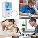 Lemebo Mini Portable Air Conditioner Fan, Small Desktop Fan 3 Degree Changeable Angle Adjustable Compact Super Quiet Personal Table Fan Mini Evaporative Air Circulator Cooler Humidifier(White)
