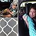 The Noggle-Making The Backseat Cool Again-Quick & Easy to Use Car Travel Accessories for a Comfy Ride Summer or Winter-Air Vent Extender Hose Directs Cool or Warm Air to Your Kids-8ft, Grey Quatrefoil