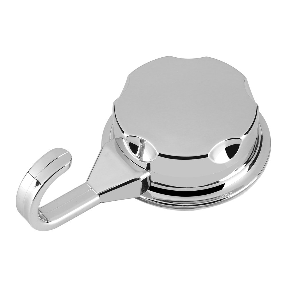 Fdit 3Pcs/Set ABS Silver Towel Wall Hook Rack Holder with Suction Cup Removable Towel Holder for Bathroom Kitchen