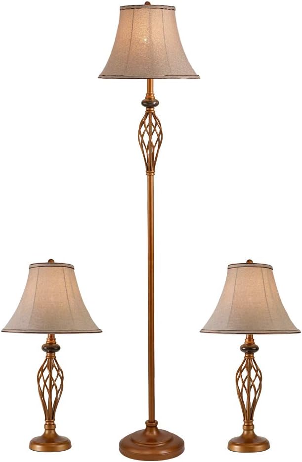 floor and desk lamp set