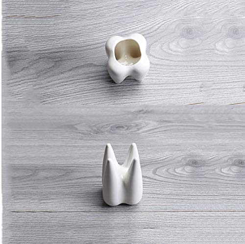 Youfui Home Decor Pot, Succulent Planter Flowerpot Decor for Home Office Desk (Larger Tooth) - Thumbnail 4