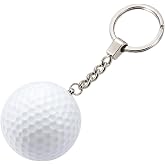 kcrygogo Real Golf Ball With Keychain Bag Pendant Decorations White Golf Ball,Keychain for Team, Sports Souvenir Favors and Gifts for Christmas or New Year