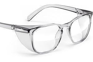 Stoggles Square Z87.1 Certified Polycarbonate Safety Glasses, Scratch & Shatter-Proof, Blue-Light & UV Blocking Lens, Top & Side Shields, Anti-Fog Dip Coated, Durable, Protective & Stylish Eyewear