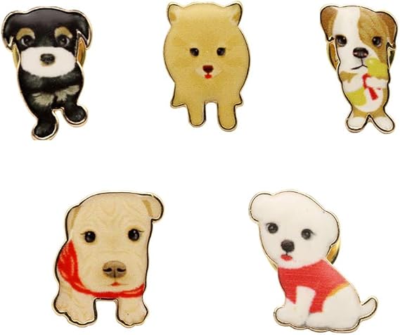 Amazon Caromay 犬のラペルピン5点セット かわいいエナメル漫画ブローチ かわいい漫画動物ピン ティーンズ メンズ レディース ジャケット ブローチ 通販 Amazon Caromay 犬のラペルピン5点セット かわいいエナメル漫画ブローチ かわいい漫画動物ピン ティーンズ メンズ レディース ジャケット ブローチ 通販