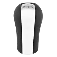 Pomello del cambio manuale a 6 marce per auto, pomelli del cambio Pomelli del cambio del cambio in pelle a 6 marce per Qashqai J11 X‑Trail T32, nero