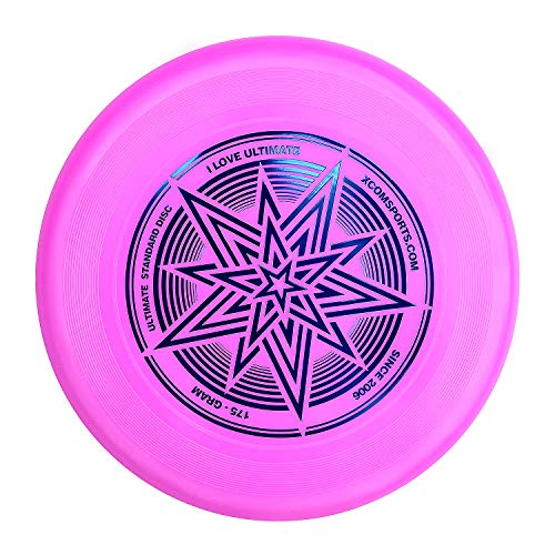 Ultimate Frisbee Sports Flying Disc UV Color-Changing Ultimate Toss and Catch Frisbee Game, 175g Pro Model