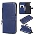 Samsung Galaxy A7 Wallet Case, A7 2018 Case, Premium Leather [Kickstand & Magnetic Closure] [Card Slot] Flip Cases Accessories for Samsung Galaxy A7 2018 SM-A750F A750F A750 - Deep Blue