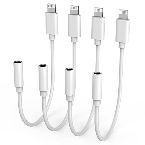 Apple MFi Certified] Lightning to mm Headphone Jack Adapter,4