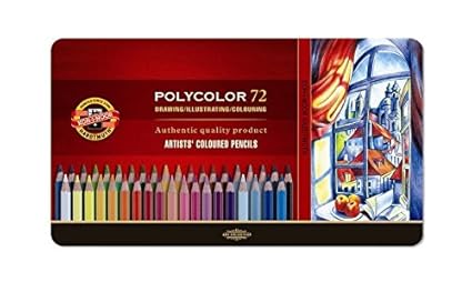 KOH-I-NOOR Polycolor Artist's Coloured Pencils (Set of 72)