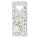 Mavis's Diary Compatible Samsung Galaxy Note 9 Case, 3D Handmade Luxury Bling Crytal Fashion Design Shiny Gem Pearl Rhinestone Diamond Clear Hard Protective Plastic PC Cover - Gemstone Crown Fox
