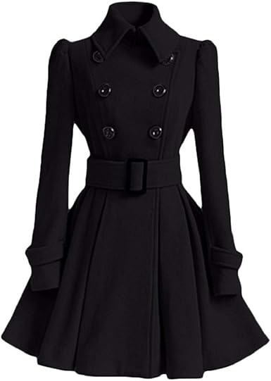 Lonupazz Femmes Hiver Chaude Manteau Laine Robe Trench Parka Veste Ceinture Manteaux Outwear A Double Boutonnage Amazon Fr Vetements Et Accessoires