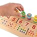 AnOs-Toys Colourful Montessori Teaching Tool Math Number Wood Board Preschool Toy Kid