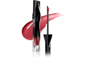 TIMEPHORIA STELLAR DUST LIP STAIN-Long Lasting, Waterproof and Transferproof Lip Tint, Glossy Finish Lip Gloss, Lightweight Lipstick, High Coverage, Vivid Color (06 NEROSE)