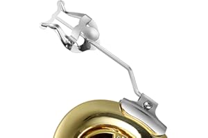 Trumpet Trombone Sheet Music Clip Trumpeter Lyre Sheet Music Clamp-on Holder (Silver)