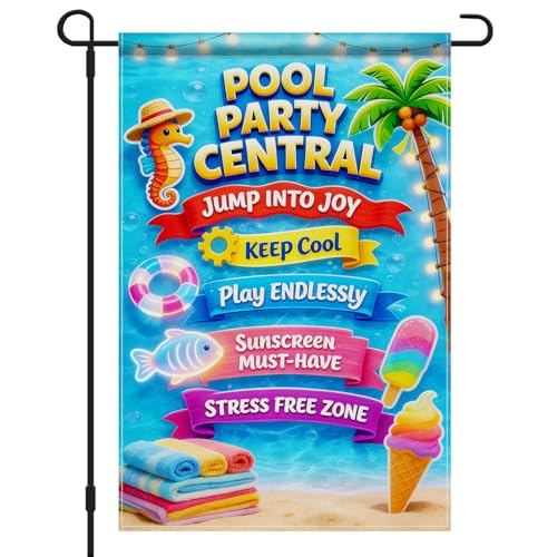 IVN Summer Pool Garden Flag