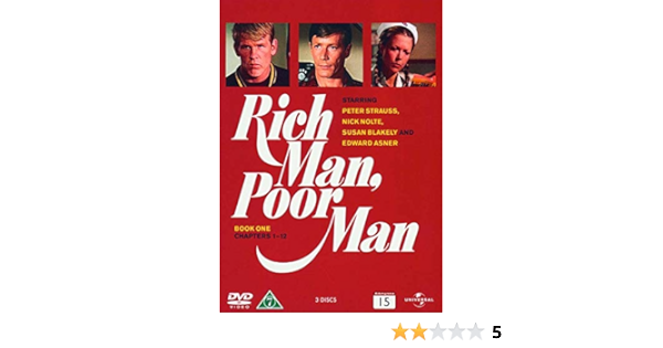 Amazon Com Rich Man Poor Man Book 1 3 Dvd Set Rich Man Poor Man Book One Chapters 1 12 Non Usa Format Pal Reg 2 Import Denmark Peter
