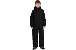 GSOU SNOW Kids Snow Suit One Piece Ski Suit Boys Girls Snowboard Jumpsuits Waterproof Youth Snowsuit Outfit
