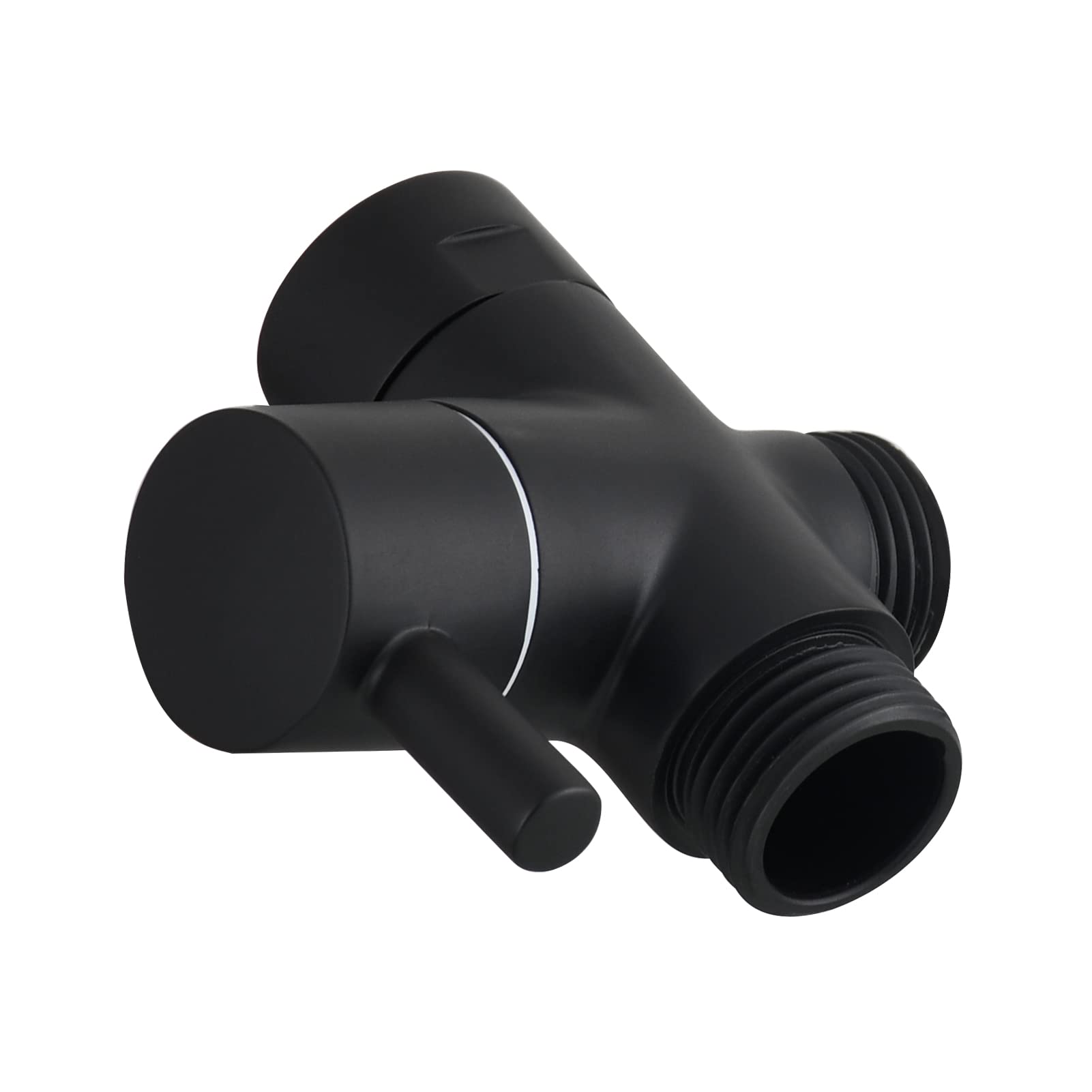 Tecmolog DSF007C 3-Way Switch Valve G 1/2 Brass Diverter Switch Valve for Hand Shower Valve Shower Black