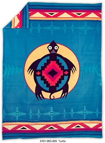Missouri RiverNative American Fleece Blanket - Turtle