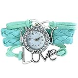Fahion Antique Silver Infinity Love Charm Bracelet Bangle Wa