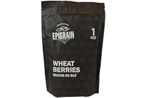Epigrain Soft Wheat Kernels - 1Kg (2.2lb) | Wheat Berries, Whole Grain, Rice Substitute, Sweet, Nutty, Chewy