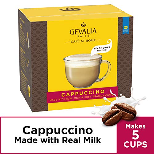Gevalia Café at Home Instant Cappuccino Coffee Kit (15 Kits, 3 Packs of
