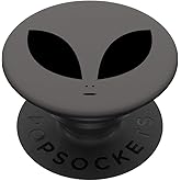 Black Light Gray Alien PopSockets Adhesive PopGrip