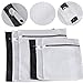 6 Pack Laundry Bag Delicates Mesh Wash Bag For Hosiery, Underwear, Bra,Garment Lingerie Effective Protection Travel Storage Organize Zipped Drying Machine Washing Bag (3 Large, 3 Medium)