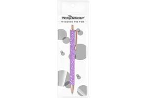 TECKWRAP Pin Pen Tool for Vinyl DIY Craft Project, Air Release Vinyl Pen for Easy Installation and Weeding (Glitter Purple)