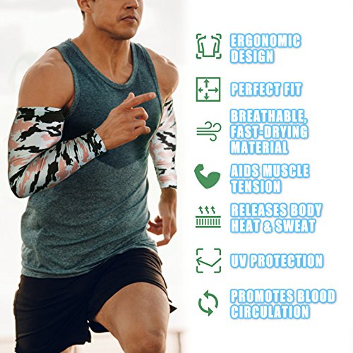 image for RoryTory Cooling Arm Elbow Compression Sleeve Sun Guard Tattoo Sleeves