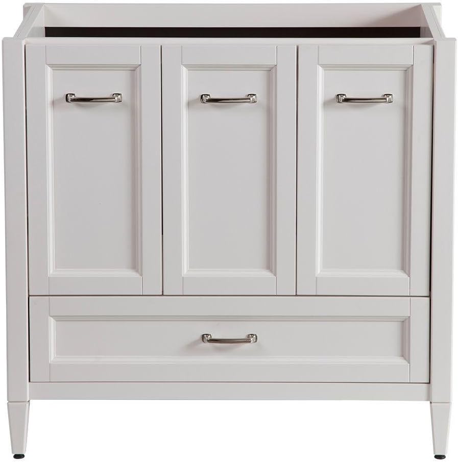 Foremost Ashburn 36 In W X 21 5 In D X 34 In H Vanity Cabinet Only In Mahogany Home Depot Bathroom Home Depot Bathroom Vanity Traditional Bathroom Cabinets