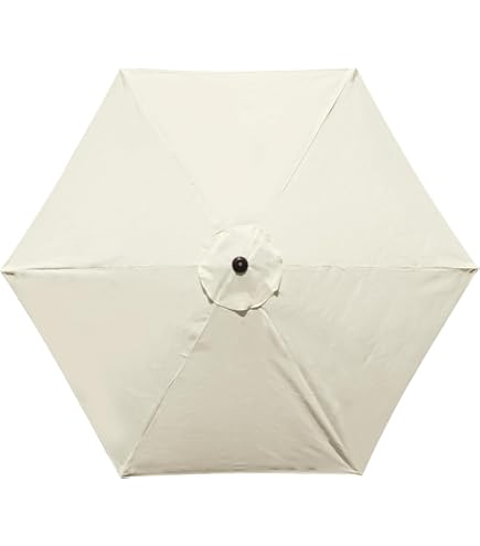YOUGE OUTDOOR 9 Feet Patio Umbrella Replacement Canopy for 6 Ribs, Market Umbrella Top, Yard Table Umbrella Top Cover,Universal Strong and Thick Umbrella Canopy,Canopy Only (Beige) : Patio, Lawn &
