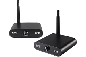 CCYLEZ Wireless Sound Transmitter, 100m High Fidelity Stereo with Ultra Low Latency Below 15ms, for Home Theater and Professi