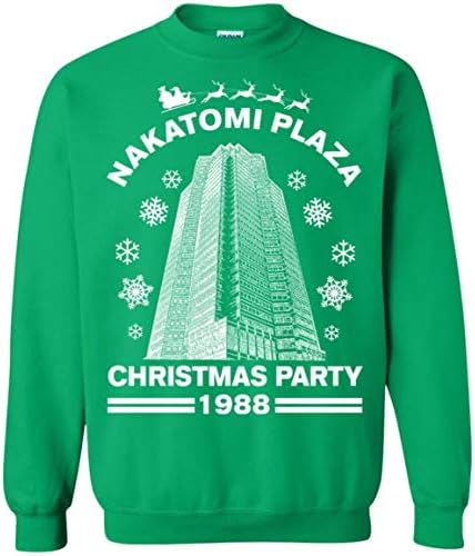 TeePowers Nakatomi Plaza Christmas Party 1988 Funny Pop Culture Unisex Sweatshirt