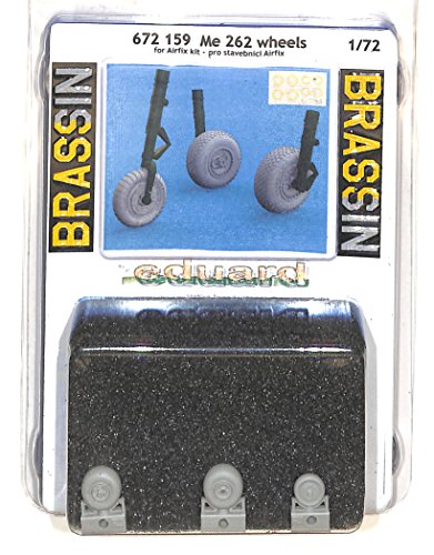 EDU672159 1:72 Eduard Brassin Me 262 Wheels (for use with the Airfix model kit) [MODEL KIT ACCESSORY]