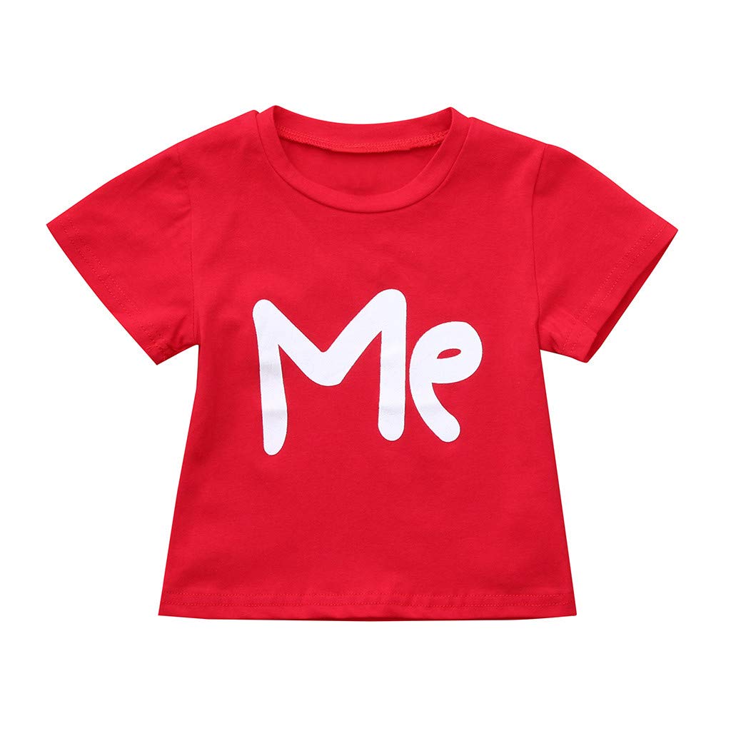 Lywey Men(Lo) Women(Ve) Children(Me) Couple Matching Holiday Valentine Letter Print Blouse T-Shirt Tops Family Clothes