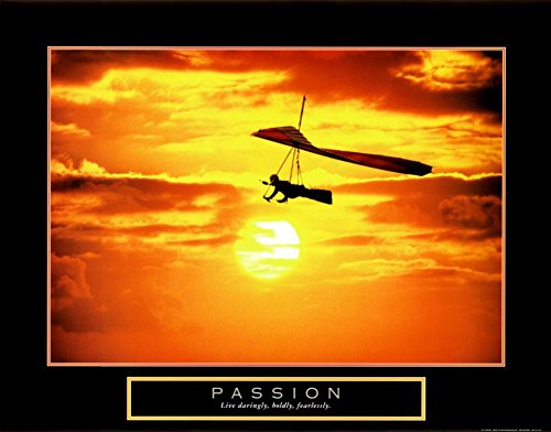 Passion: Hang Glider Art Print Art Poster Print, 28x22