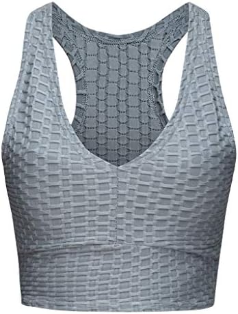 Sports Bra, Zariavo Women's Yoga Skinny Elastic Sculpting Sports Underwear Bra Top Vest, Yoga Gym Running Workout Bra Top [ Breathable][X Back][Shockproof]