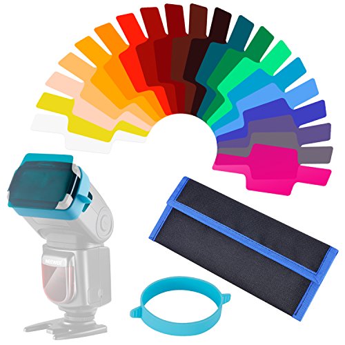 Neewer Universal Camera Flash Gels Transparent Color Correction Balance
