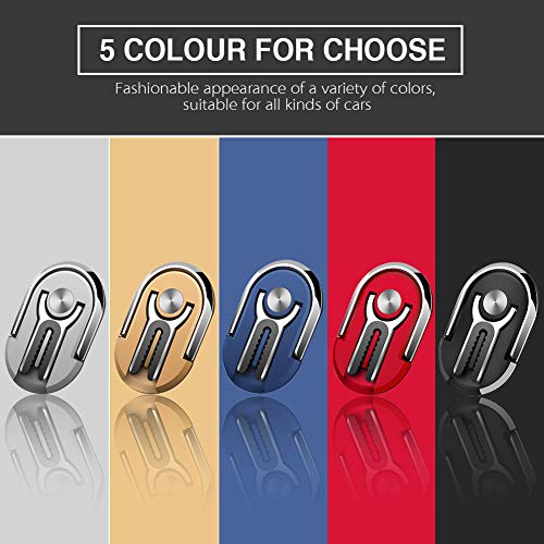 Phone Ring Holder - Sanp Three-in-one Multipurpose Mobile Phone Bracket Holder Stand 360 Degree Rotation & 90°Flip for Car Home, Multiple-Angle Car Phone Mount (Silver) - Thumbnail 6