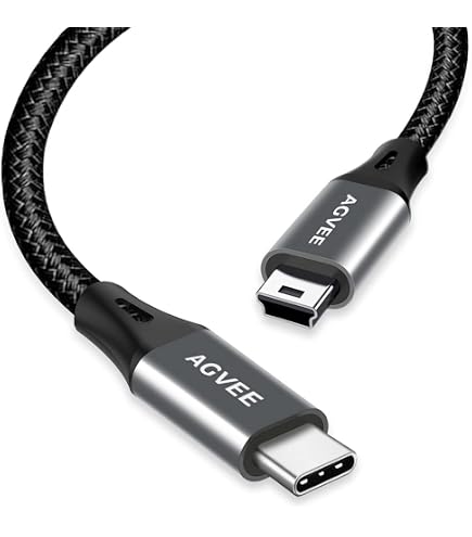 Gonofeto Ladekabel Für Garmin GPS (3m, 18 AWG) – Dickes USB-C Auf Mini-USB Kabel Mit Überlastschutz & Störungsunterdrückung