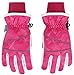 SimpliKids Girl's Waterproof Winter Ski Snowboard Gloves, Pink, M(7-9Y)