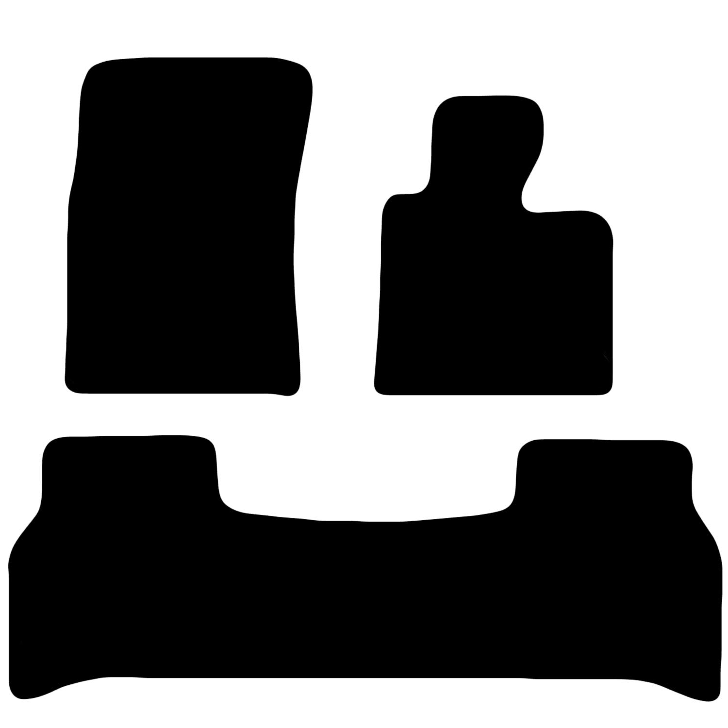 Carsio Carpet Car Mats For Range/Land Rover Vogue 2002 2012 Tailored Fit Floor Mat Complete Accessory Black Custom Fitted - All Weather, Anti-Slip Backing & Black Trim