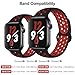 OriBear Compatible for Apple Watch Band 40mm 38mm, Breathable Sporty for iWatch Bands Series 4/3/2/1, Watch Nike+, Various Styles and Colors for Woman and Man(M/L,Black-Red)
