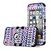 iPod Touch 6 Case,iPod Touch 5 Case,ULAK Anti Slip Anti-Scratch iPod Touch Case Shockproof Protective Cover with Hybrid High Soft Silicone + Hard PC Case(Reverie/Black)