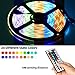 UMICKOO LED Strip Lights Kit,Led Light Strip Waterproof IP65,10m(2x5m,32.8ft) SMD 5050 300 LEDs,with IR Remote Controller for Home,Kitchen,Party,Christmas,DC 12V 5A