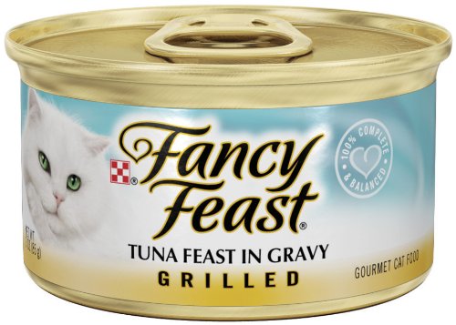 Purina fancy feast grilled tuna feast in gravy cat food…