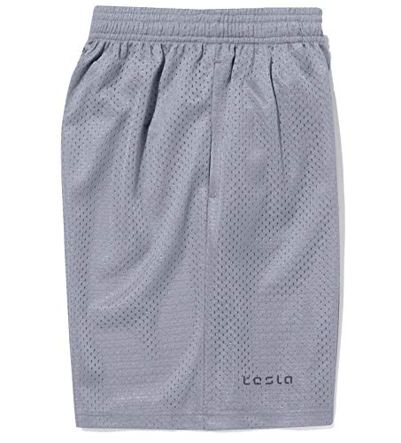 image for TSLA Boy's Active Shorts Sports Performance Youth HyperDri II w Pocket