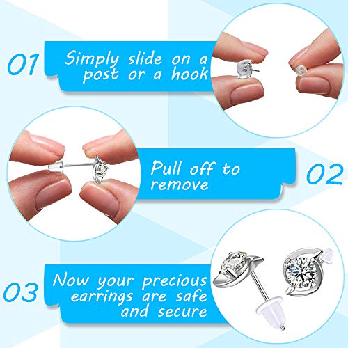 5 Silicone+Earring+Safety+Hypoallergenic+Yalis